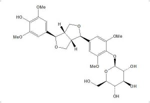 (-)-Syringaresinol-4-O-β-D-glucopyranoside