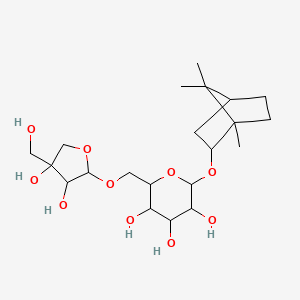 Borneol 7-O-[β-D-apiofuranosyl-(1→6)]-β-D-glucopyranoside | Cas 88700-35-0