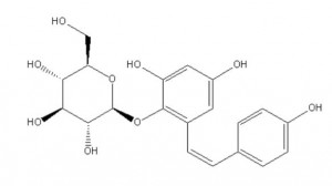 CIS,2,3,5,4-เตตระไฮดรอกซิลไดฟีนิลเอทิลีน-2-โอ-กลูโคไซด์