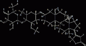 Периплогенин 3-[O-β-глюкопиранозил-(1→4)-β-сарментопиранозид]